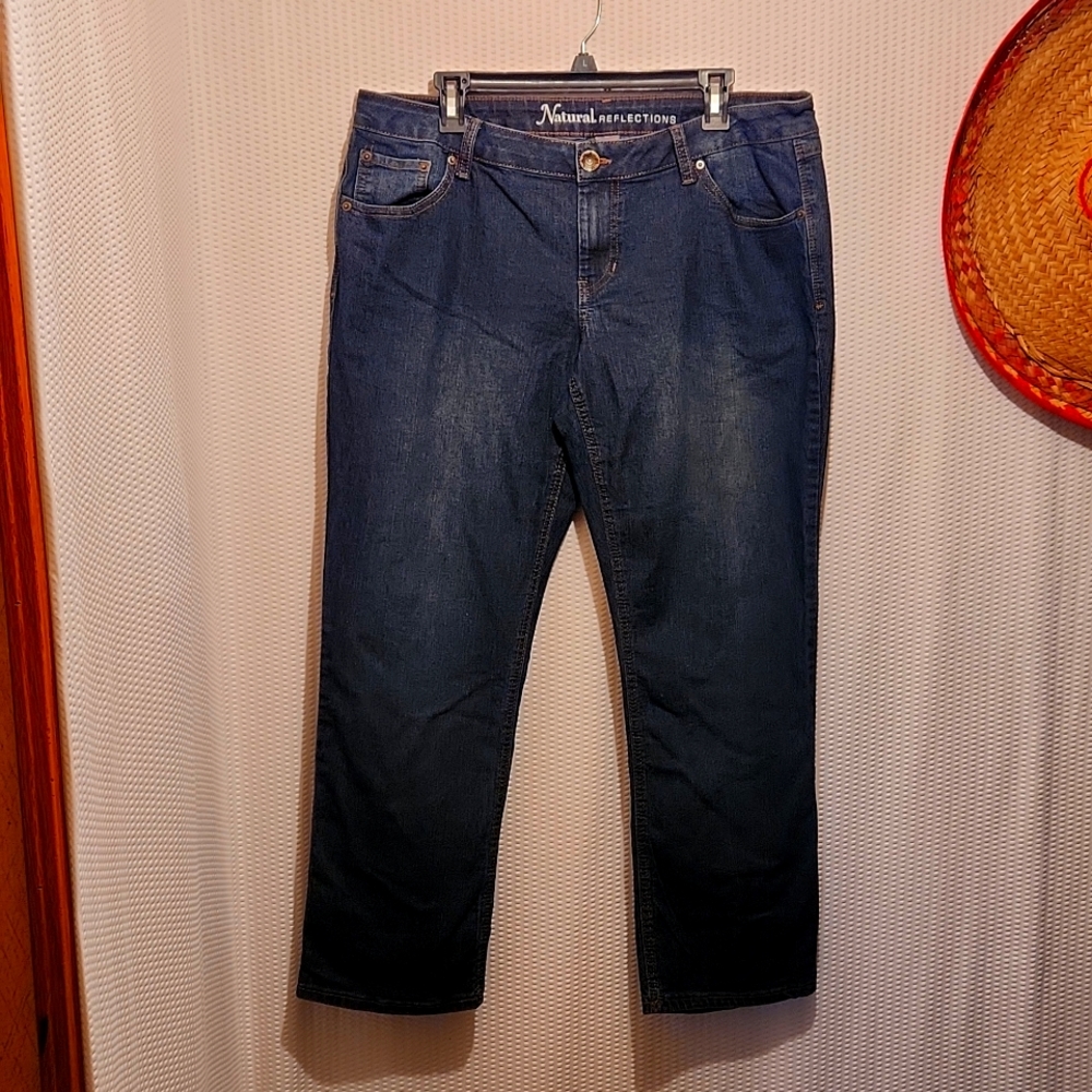 Natural Reflections Blue Jeans Size 14P